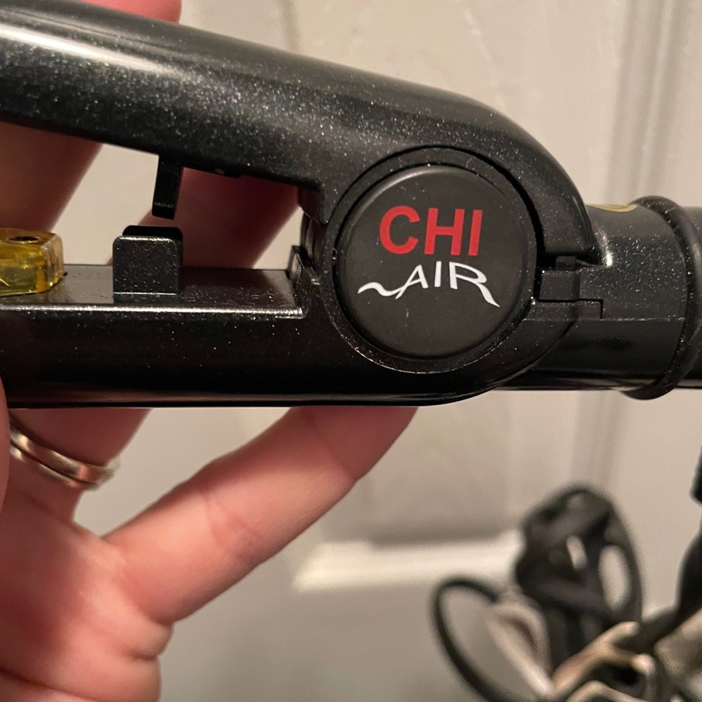 CHI Air Professional Sparkly Black Hair Straightener- Small Size